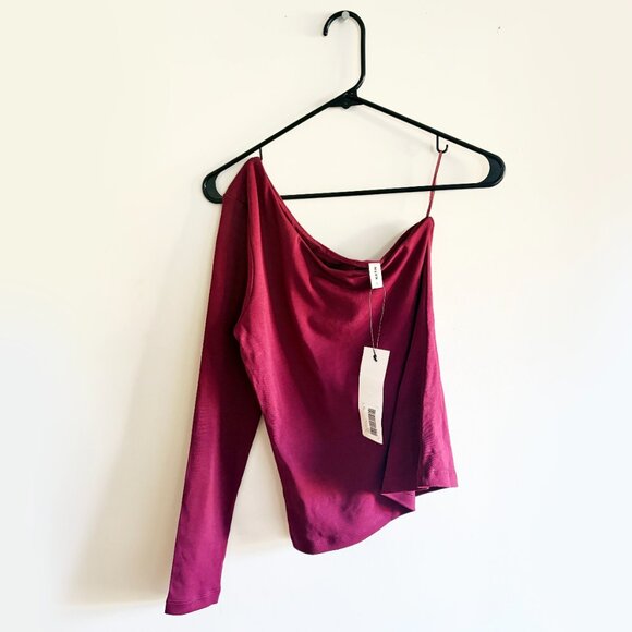 NWT Kotn Women's Faten Shirt in Burgundy - Picture 5 of 10